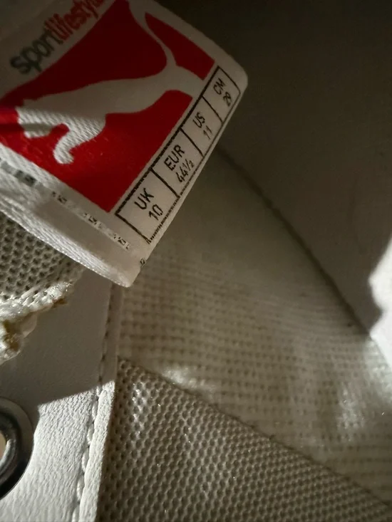 Puma x Scuderia Ferrari Future Cat Leather Sneakers - White - Size 11 - Picture 7 of 12